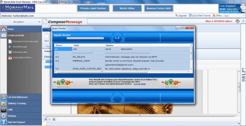 Spam Score Checker